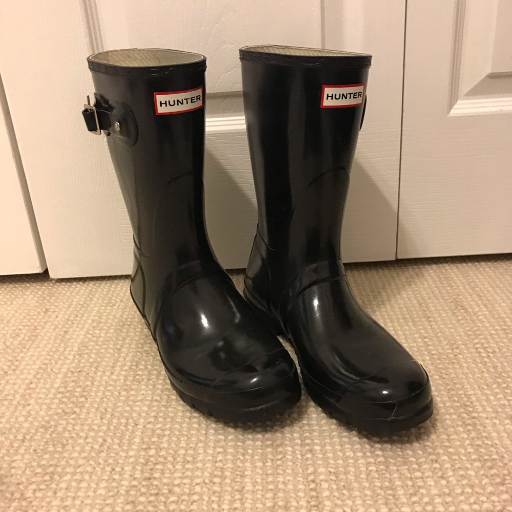 Glossy Short Hunter Boot